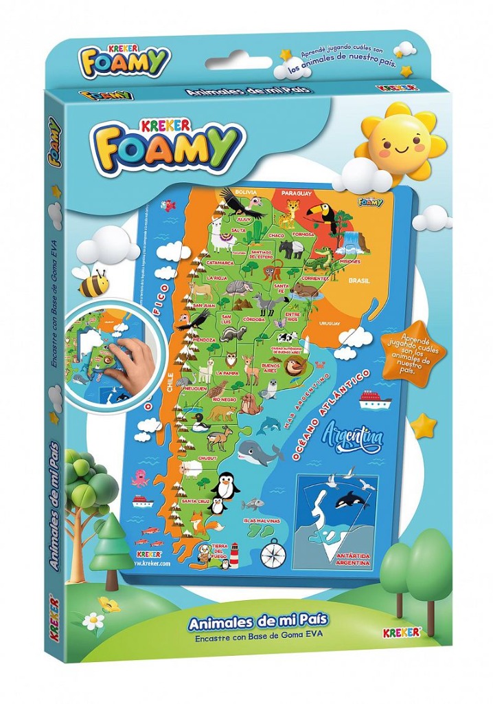 FOAMY ENCASTRE: ANIMALES DE MI PAIS KREKER